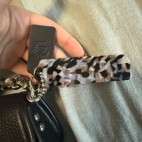 Mini Black Coachtopia Wavy Dinky Bag With Crossbody Strap - Picture 4 of 9